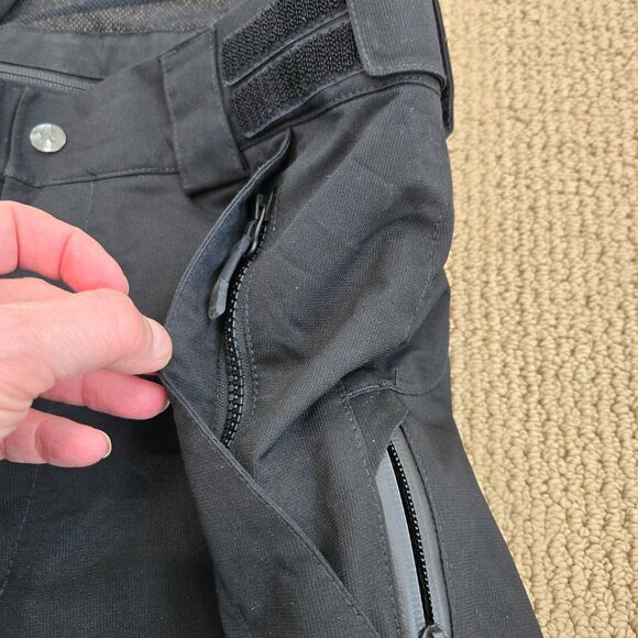 Spyder Ski Snow Pants Mens S Black Dermizax Thinsulate Insulated Zip off Straps - Picture 13 of 16